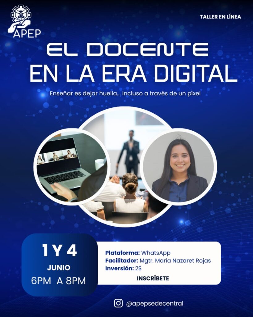Taller en línea: “El Docente en la Era Digital”